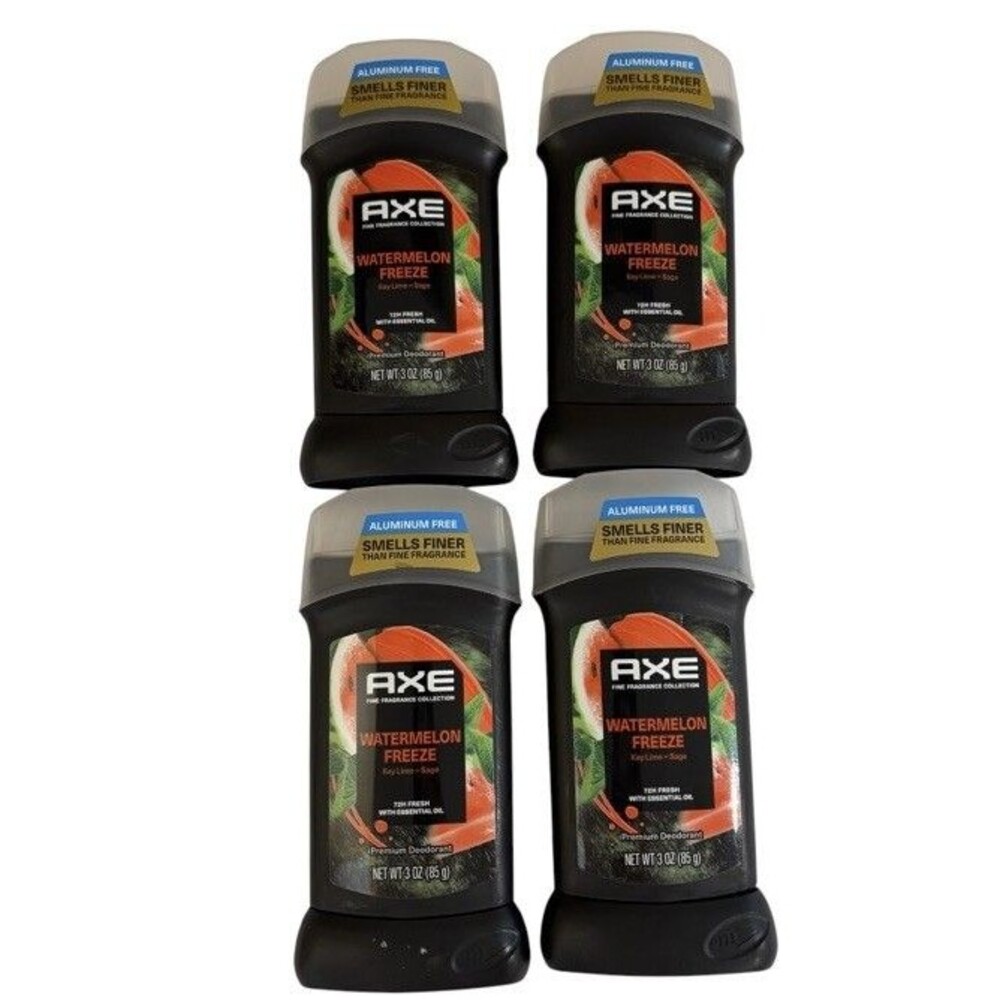 Lot Of 4 Axe Watermelon Freeze Deodorant Sticks New